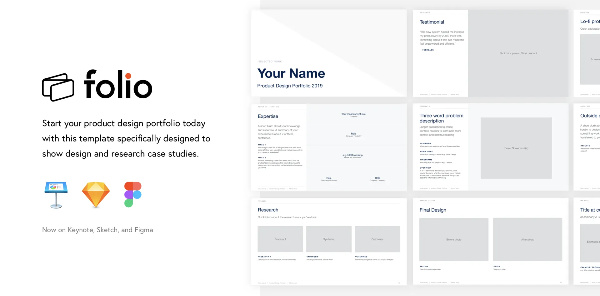 New year, new you, new job? Use folio to put together your design portfolio quickly.