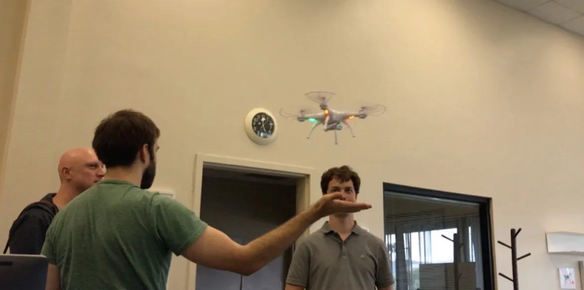 Houston we have a lift off! Sometimes startups engage in fun activities like flying drones in office…
