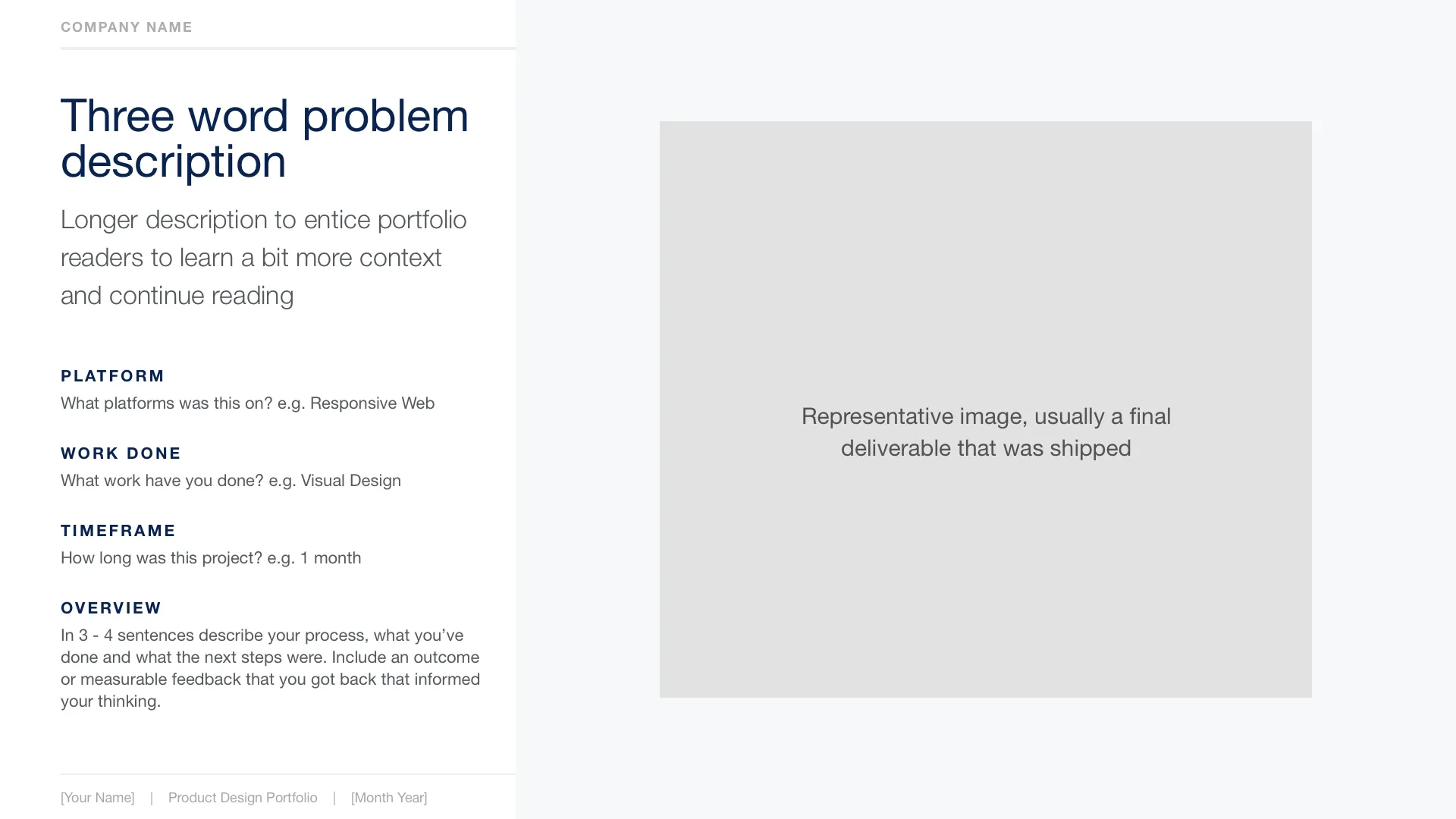 Folio helps you frame your work