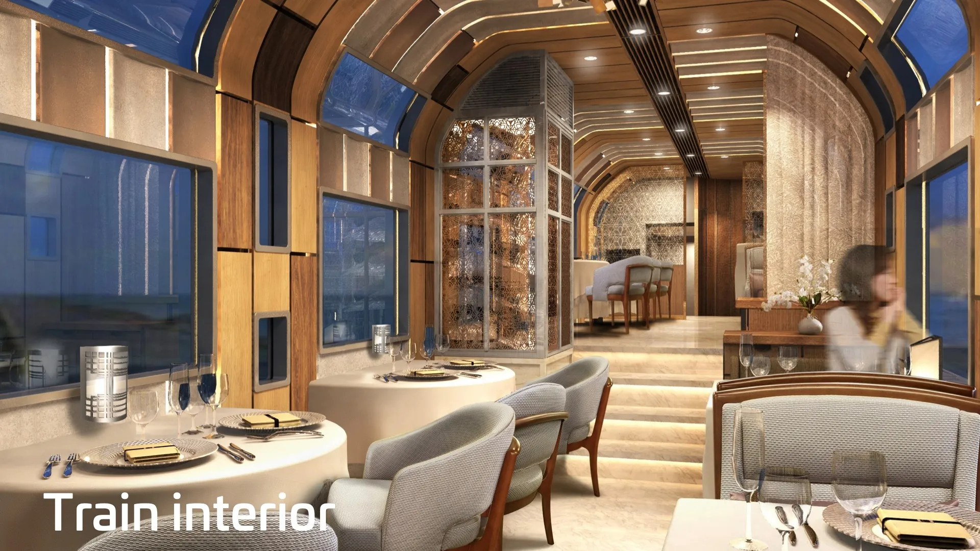 Train trips can be luxurious and expensive requiring reservation in advance. Source