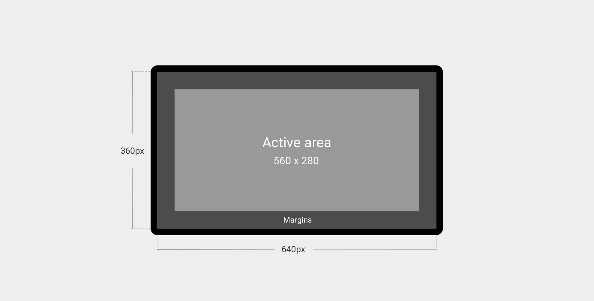Glass UI dimensions