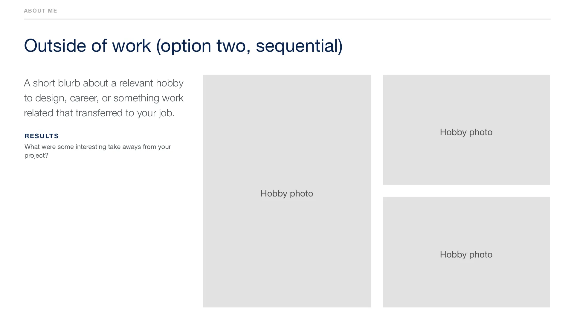 Use folio to bring your whole self and feel free to play around with formatting, go wild