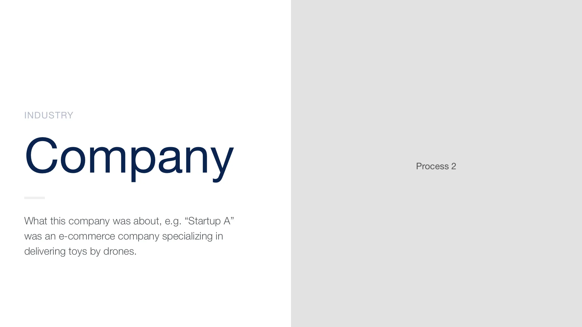 Set your projects up with a quick blurb about the company or team