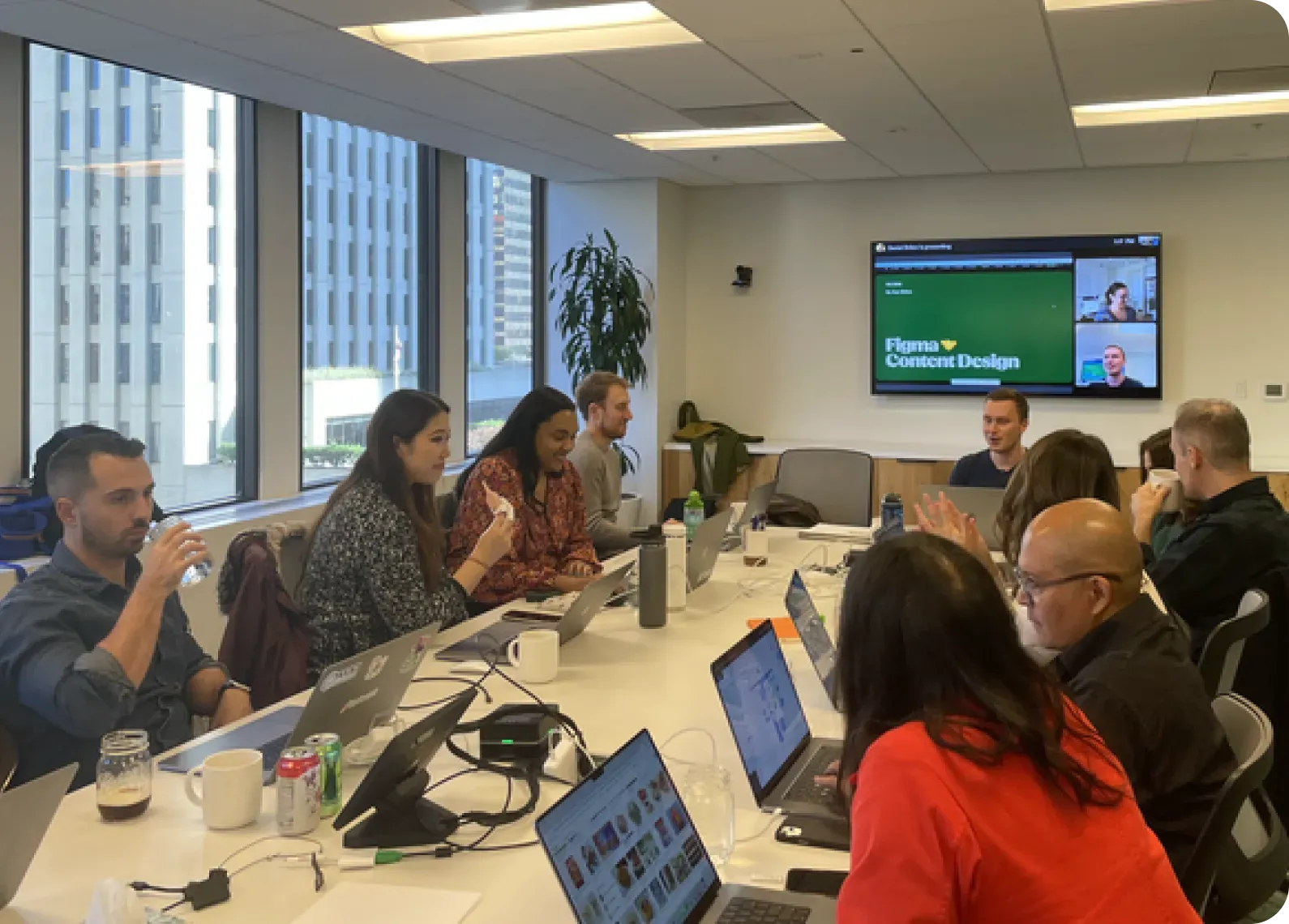 A Figma training session in progress